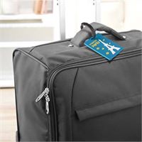ETICHETTA BAGAGLIO PVC CON LOGO IN RILIEVO